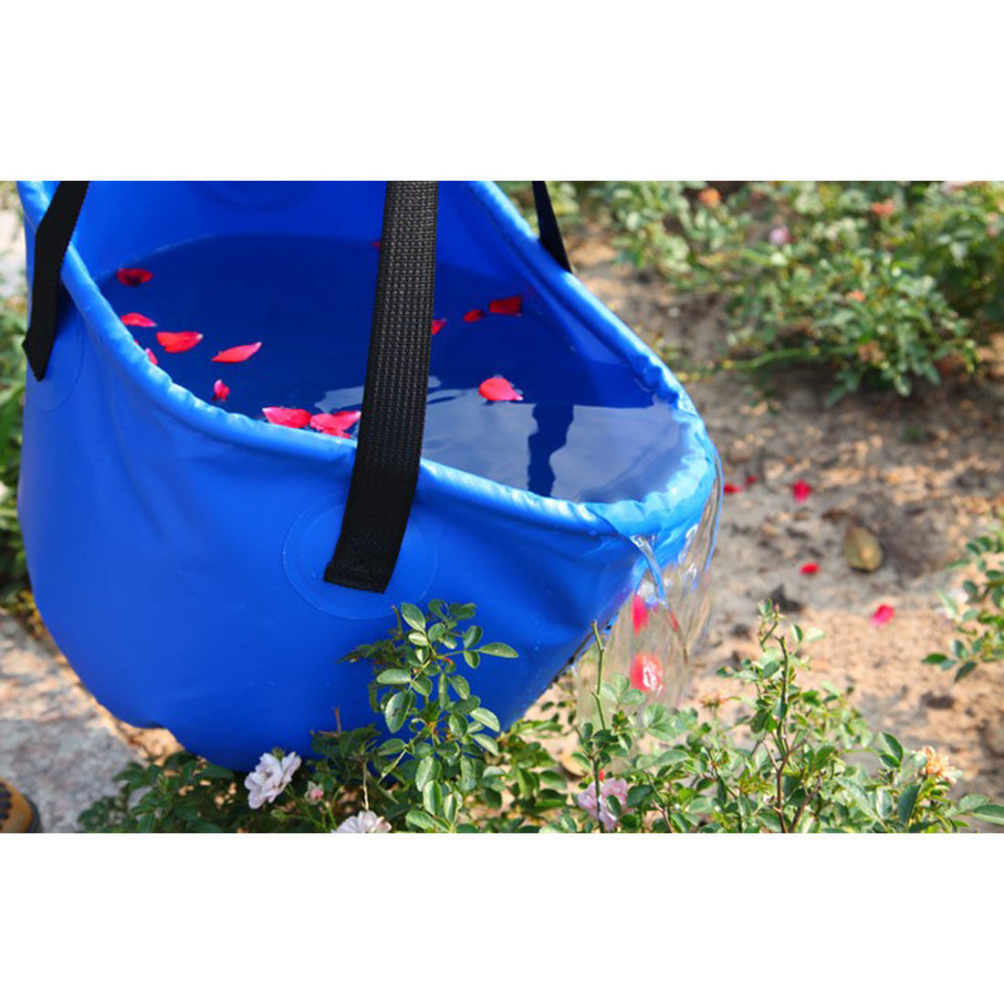 Outdoor Folding Water Bucket Hydration Bag 12L Camping Hiking Washbasin Bucket