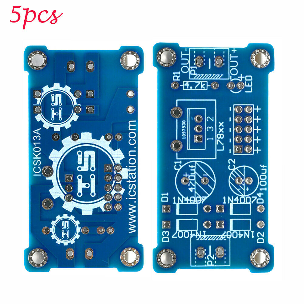 5PCS L78XX PCB LM78XX LM7805 LM7812 Fixed Regulator PCB Board FAST DISPATCH DY
