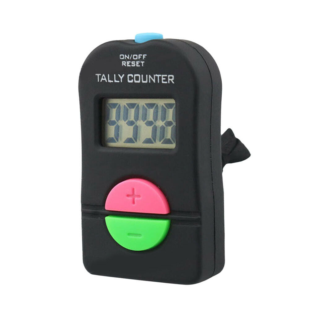 Electronic Digital Hand Tally Counter Clickers Count Up & Down 4 figures