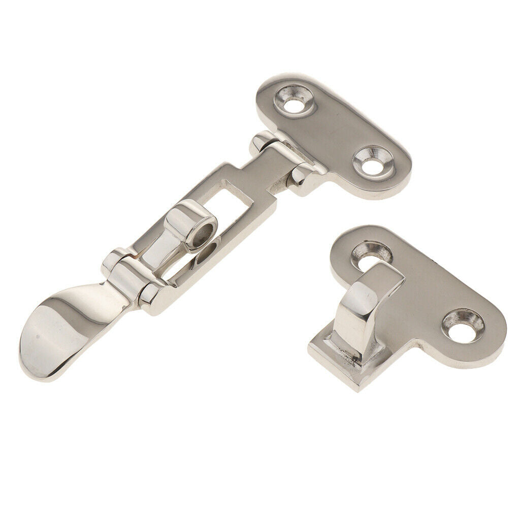 Boat Locker Hatch Anti-Rattle Latch Fastener Clamp 4-3/8 Stainless Steel