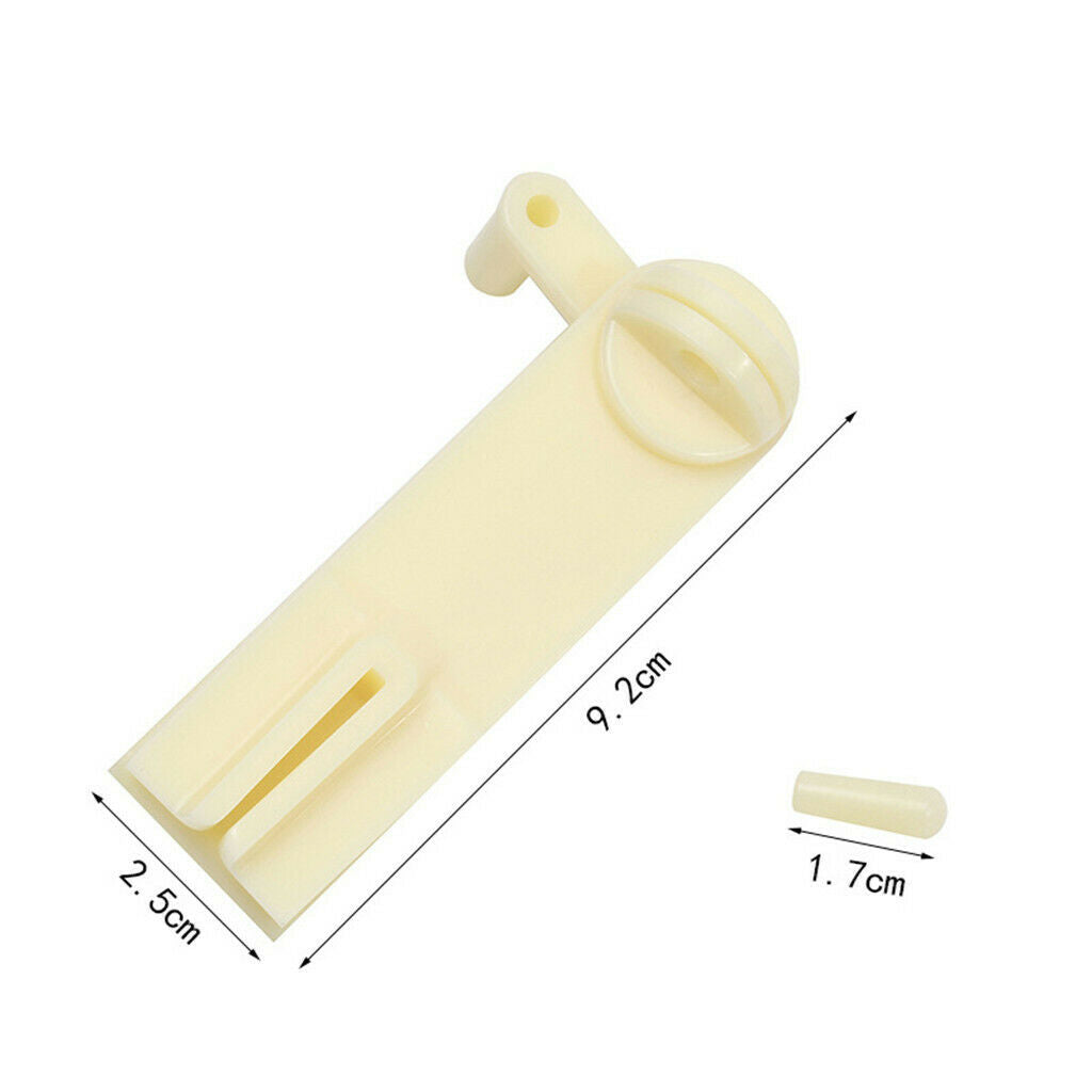 120pcs Plastic Embroidery Floss Bobbins with Winding Tool for Cross-Stitch