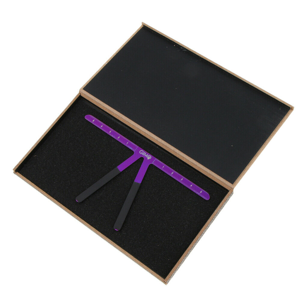 3-Point Tattoo Eyebrow Makeup Caliper Stencil Shaper Balance Ruler Purple