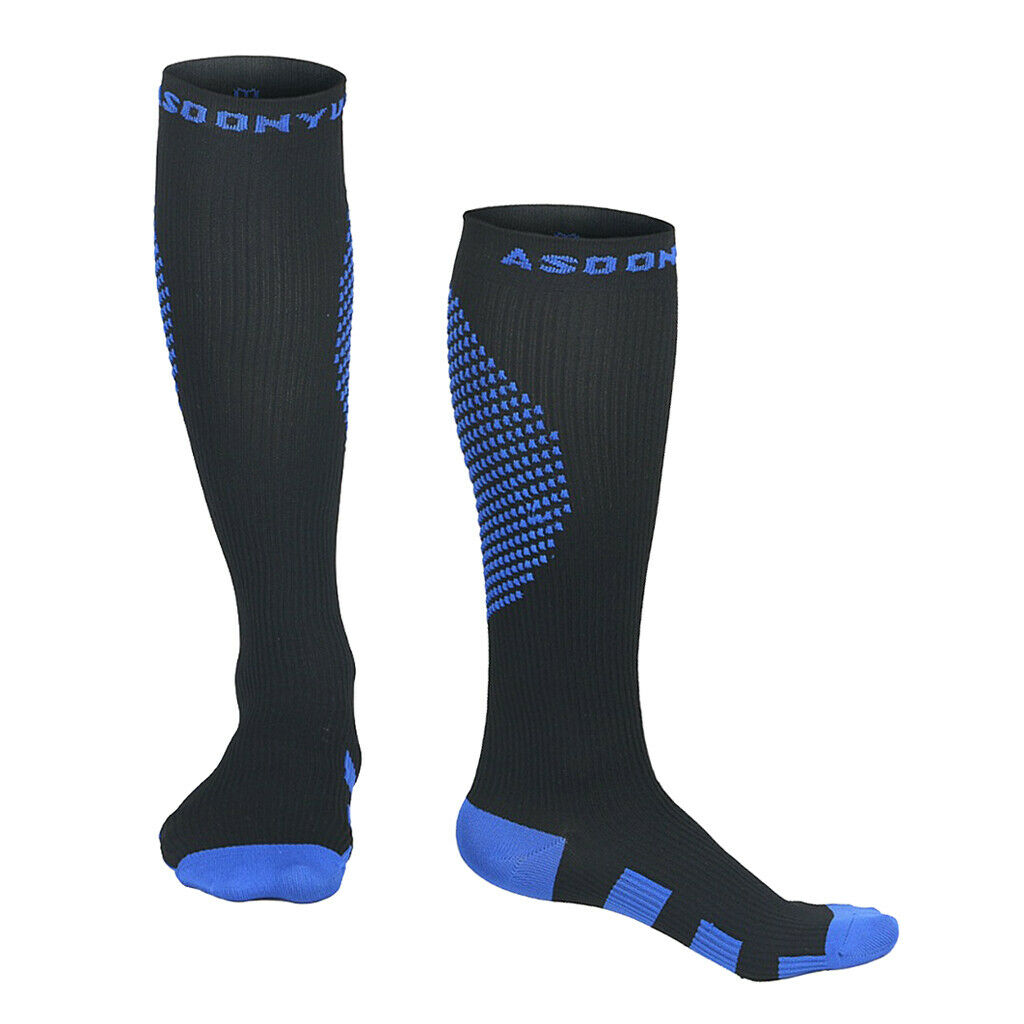 Breathable Sports Knee High Socks Compression Stockings Women Men M