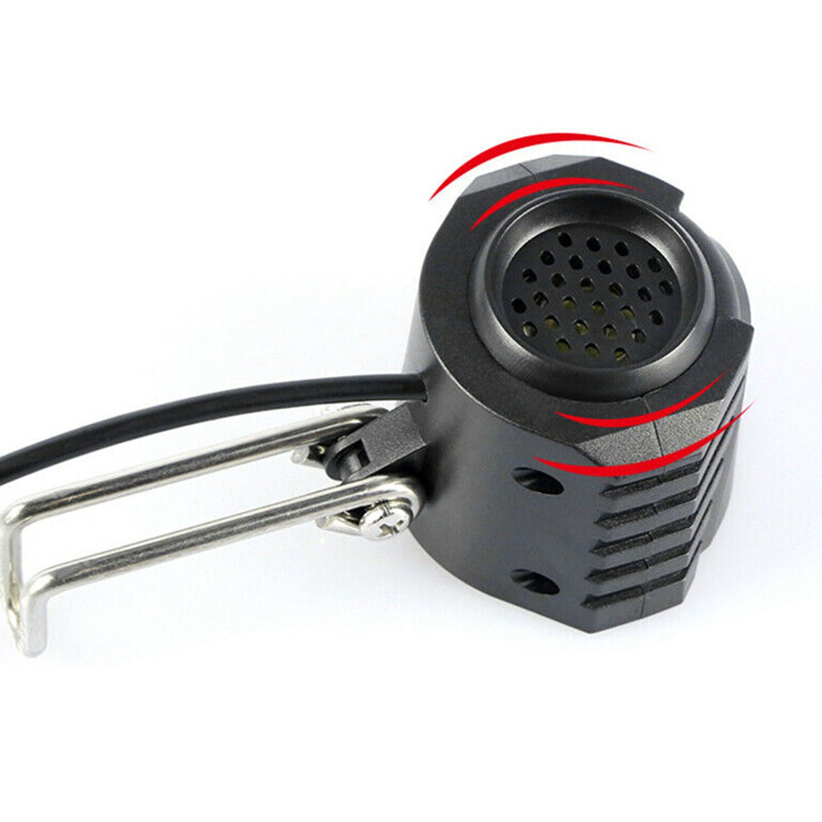 Electric Bicycle LED Headlight Light Waterproof eBike Front Flashlight w/ Horn