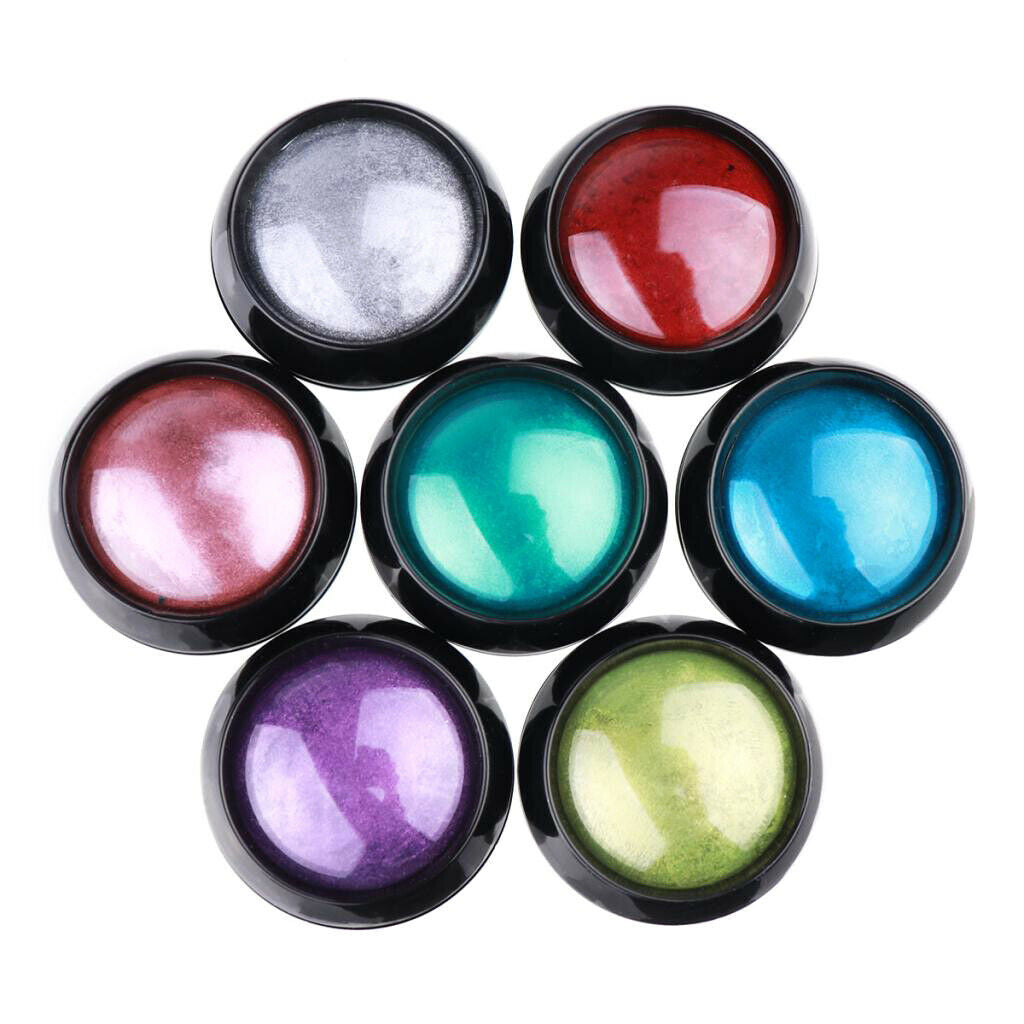 Nail Powder Dust Mirror Effect Glitter Chrome Metallic Manicure Pigment Green