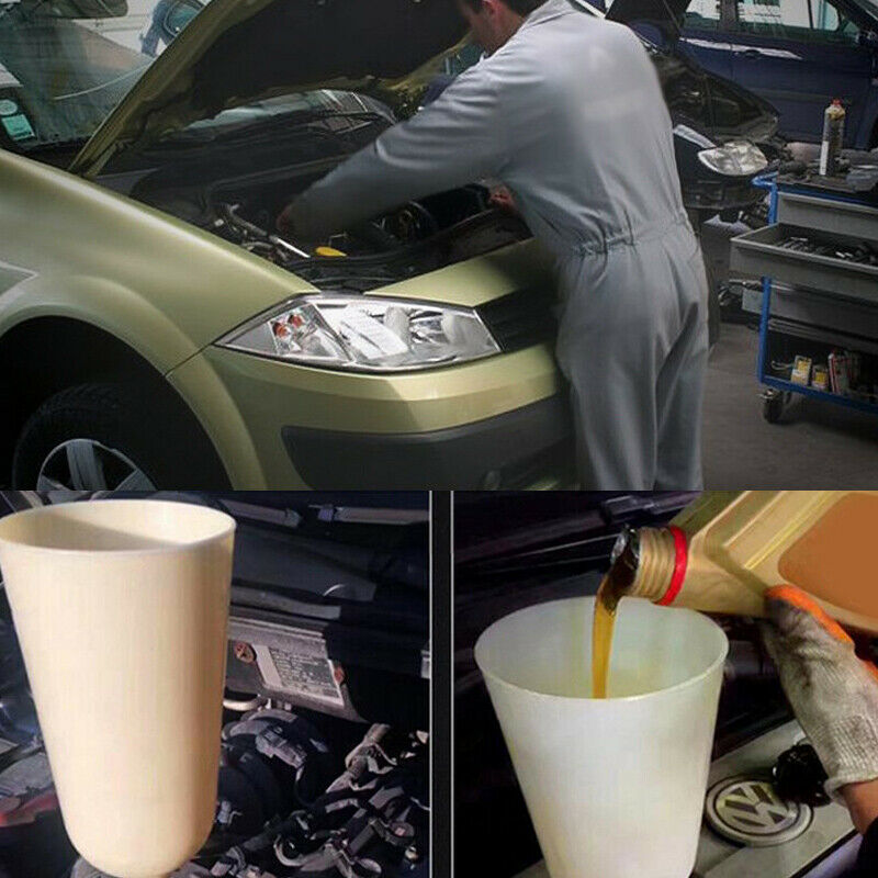 8Pcs/Set  Engine Oil Funnel Kit Filling Cooling System Repair Filler 6 Adapters