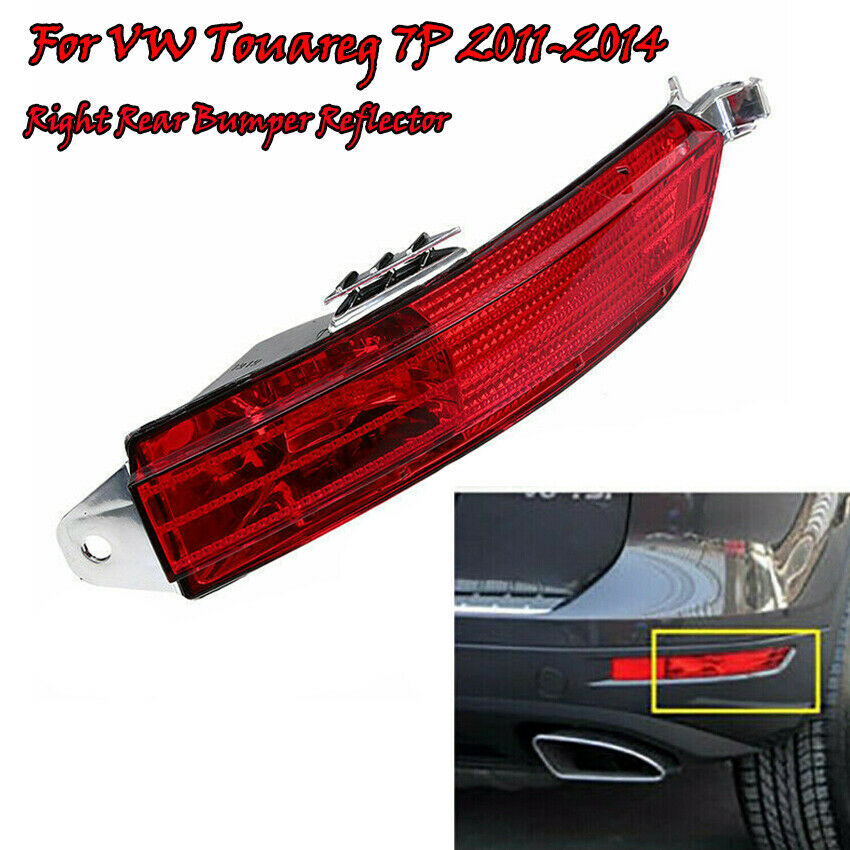 Acrylic Red Rear Right Bumper Reflector Light Housing For VW Touareg 2011-2014