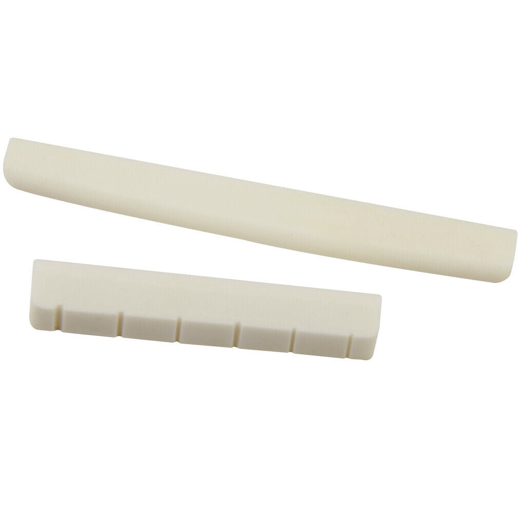 6 Set Classical Guitar Buffalo Bone Saddle & Nut DIY Guitar Repair Parts