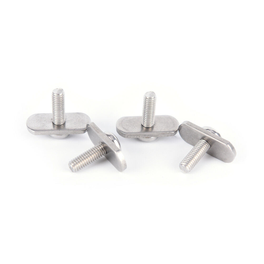 4 Sets Durable Stainless Steel Screws & Nuts Hardware for Kayak Track/ Raill Qx