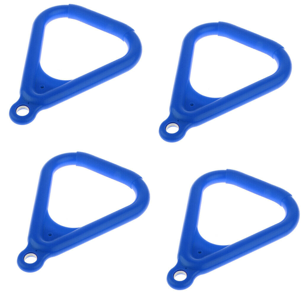 4x Gymnastic Rings Set Kids Children Garden Trapeze Swing Spare Parts Blue