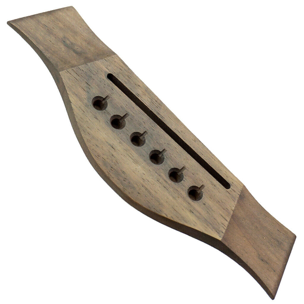 6-string Rosewood Saddle Thru Guitar Bridge for Acoustic Classical Guitar