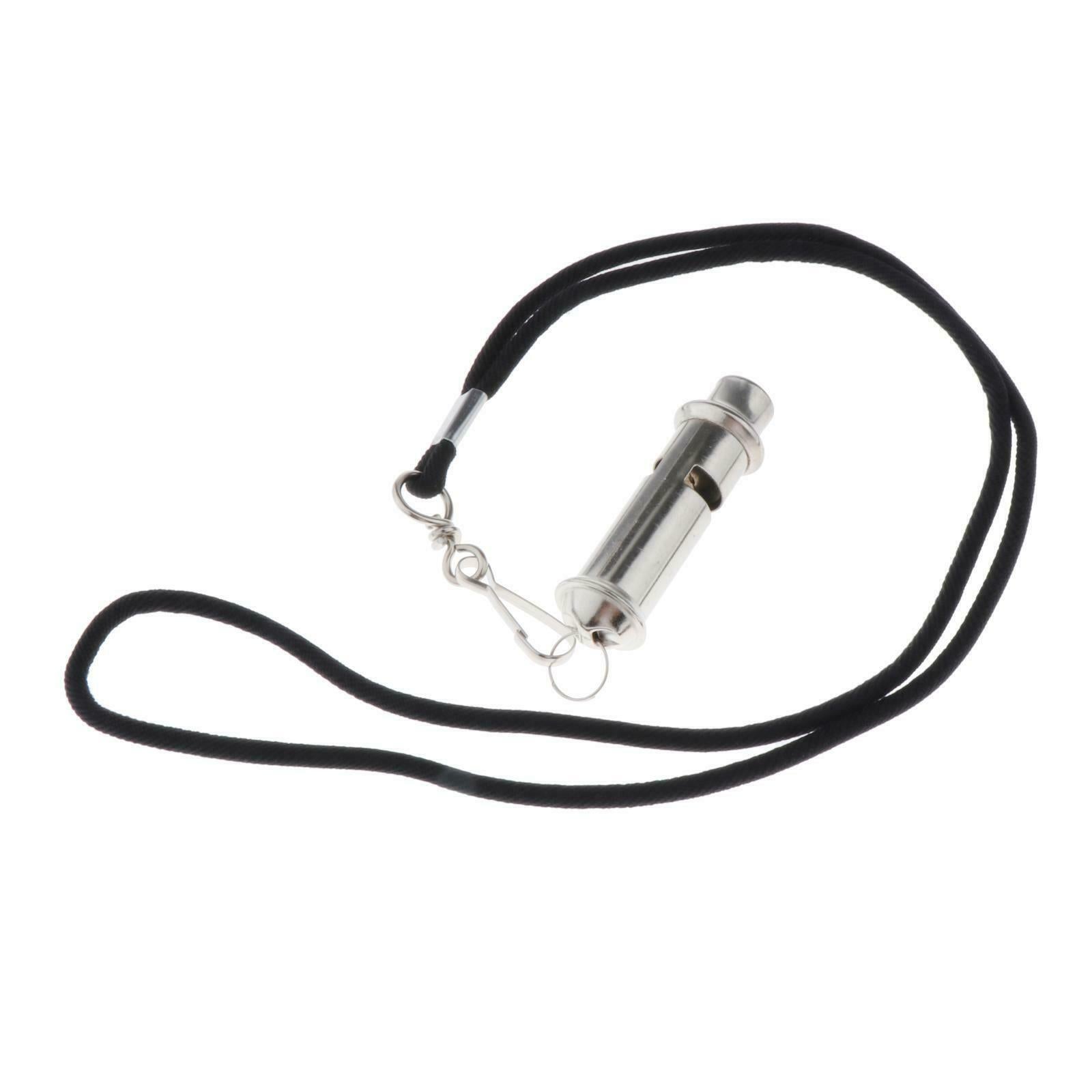 Stainless Steel WHISTLE Emergency Distress Survival Hiking SOS Signal Whistle