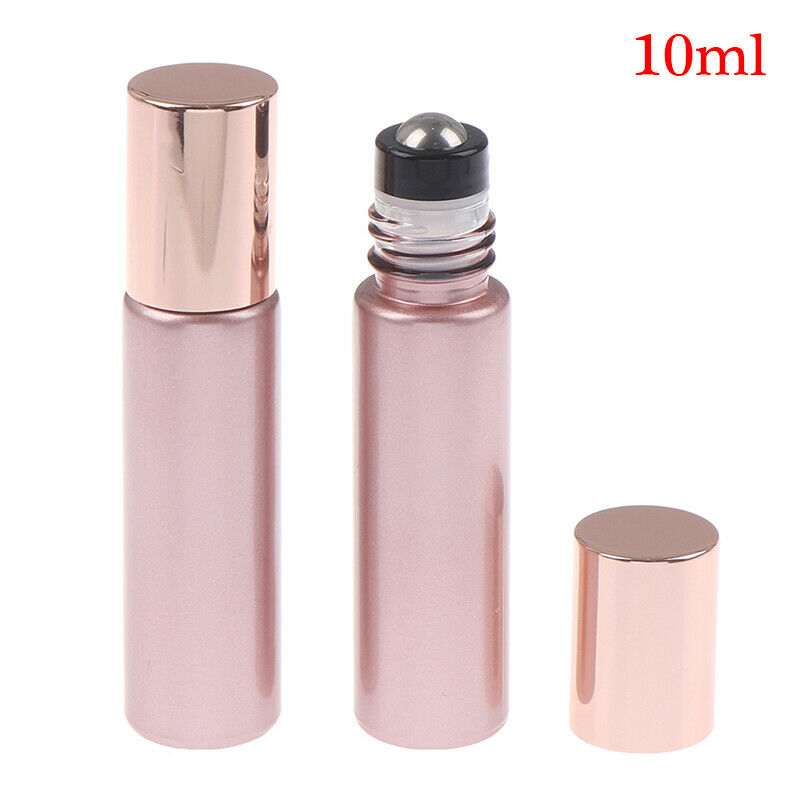 10ml  Essential Oil Bottles Roll on Glass Roller Ball Refillable Empty Co.l8