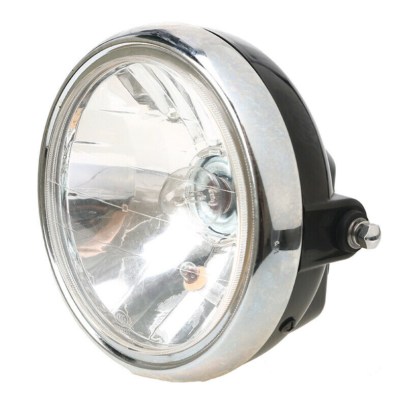 7" Motorcycle Headlight Head Lamp Amber Special for Suzuki EN 125  Black