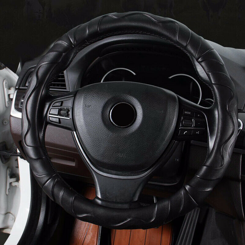 38CM Car Steering Wheel Cover PU Leather Non-slip fit for BMW Buick Chevrolet