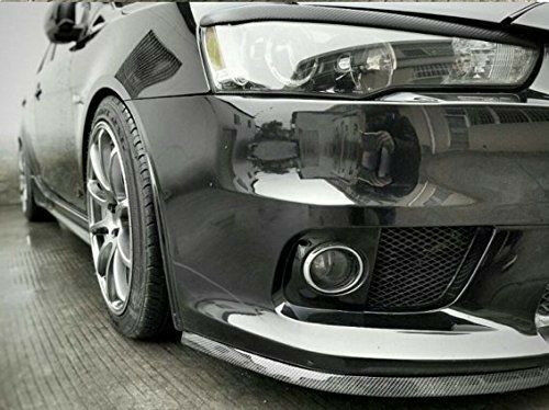 Black 2.5M Car Front Bumper Lip Splitter Spoiler Skirt Carbon Fiber Protector