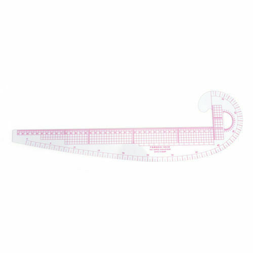 Plastic Ruler French Curve Rule Gauges Tailor DIY Craft Comma Shape Measure Tool
