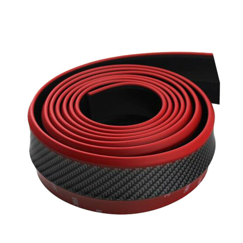 1PC 2.5M Car SUV Front Bumper Lip Splitter Body Spoiler Chin Skirt Protector Red