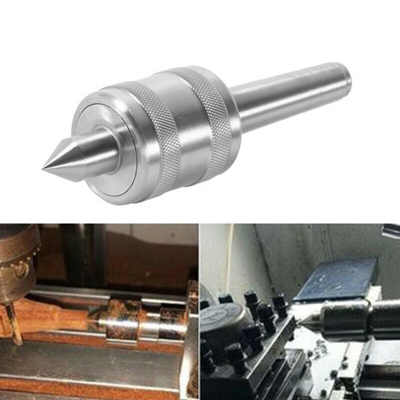 1X MT2 Lathe Chuck Live Center Morse Taper Triple Bearing Heavy Duty Woodworking