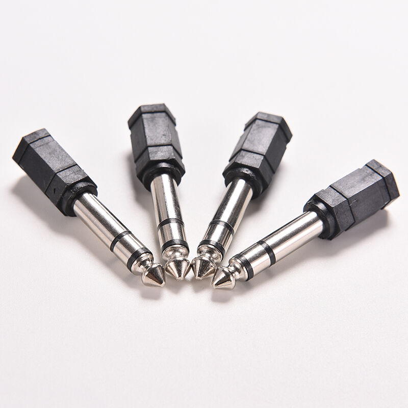 5x 6.5mm 1/4 Male to 3.5mm 1/8 Female Stereo Audio Mic Plug Adapter Mini .l8