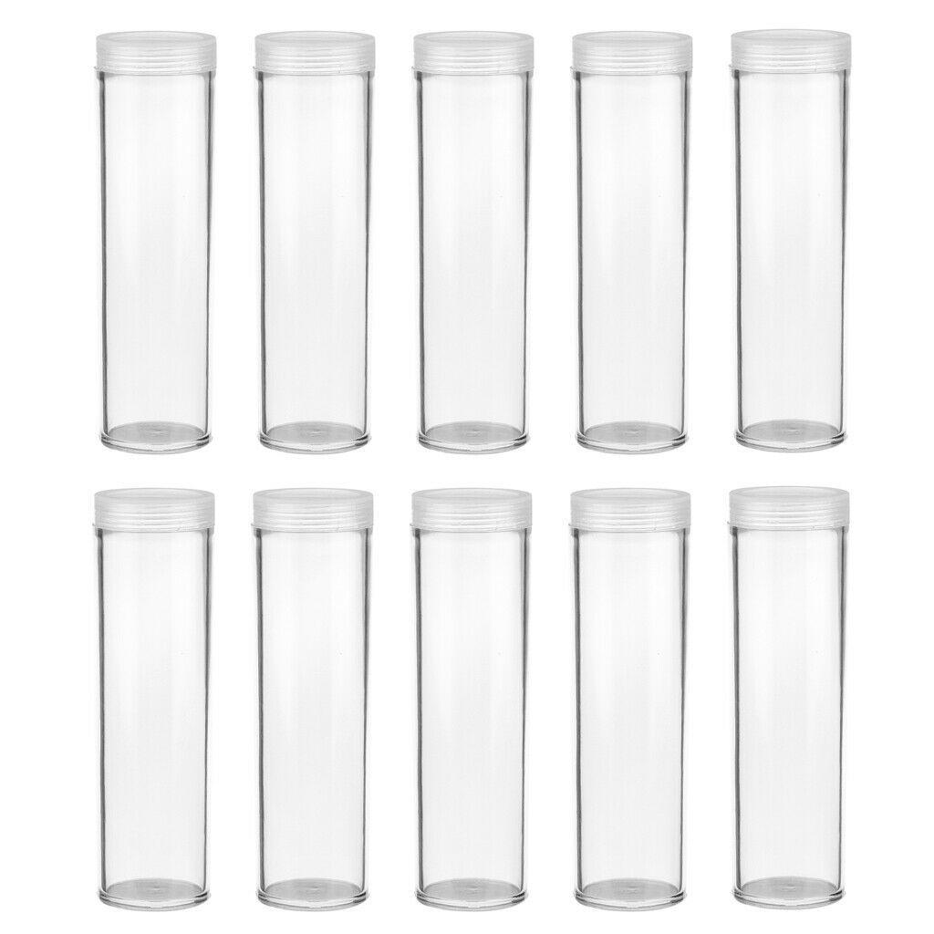 20Pcs/Lot  Protective Coin Tube Holder Round Cases Coin Storage Boxes 32/30mm