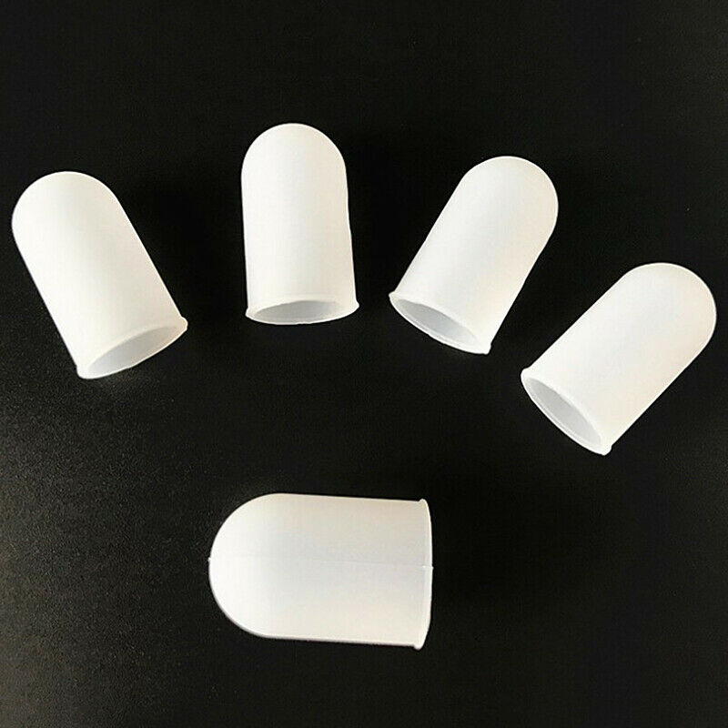 5pcs Silicone Fingers Cover Cap Fingertip Protector Insulation Finger GuardA KX