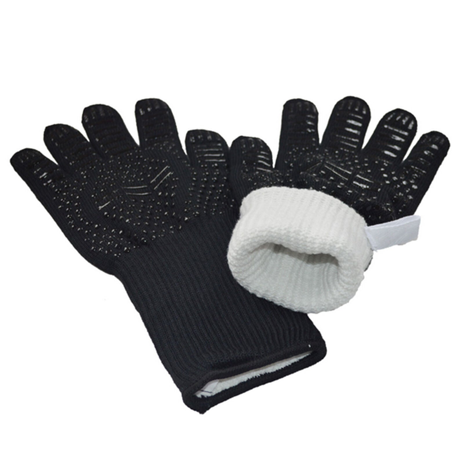 Hot 932℉ Extreme Heat Resistant Gloves Rubber BBQ Grilling Cooking Oven Gloves