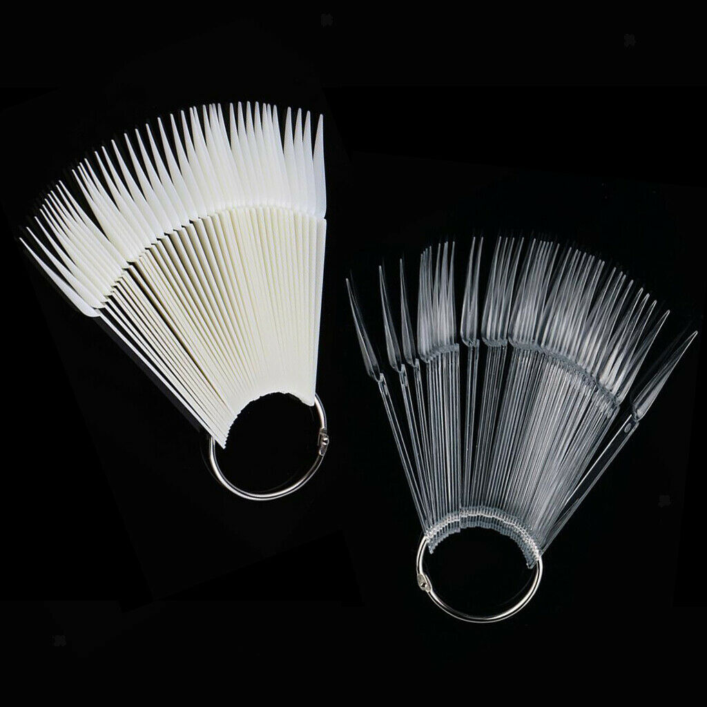 80PCS Premium Nail Sticks Display Board Nail Art Practice Template