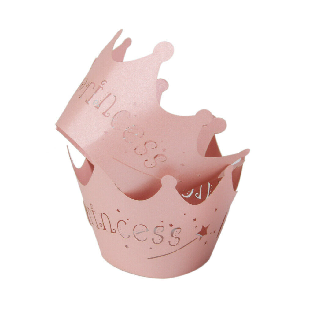 50pcs Cake Cupcake Wrappers Wraps Wedding Party Birthday Baby Shower Pink