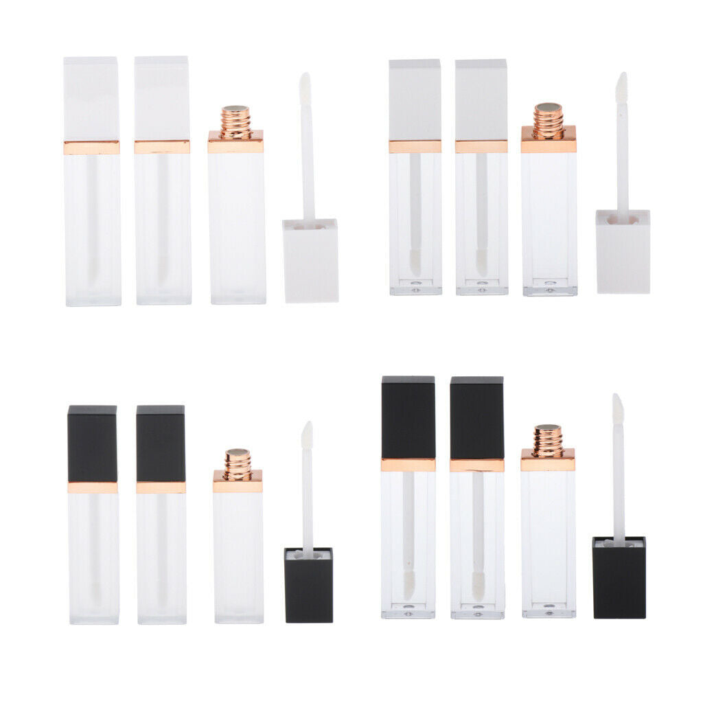 3x Plastic Makeup Lip Gloss Tubes Refillable Lip Tint Eyelash Oil Bottle 7ml