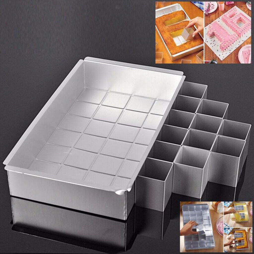 Adjustable Letter Number Free Shape DIY Cake Mold Pan Chocolate Baking Tins