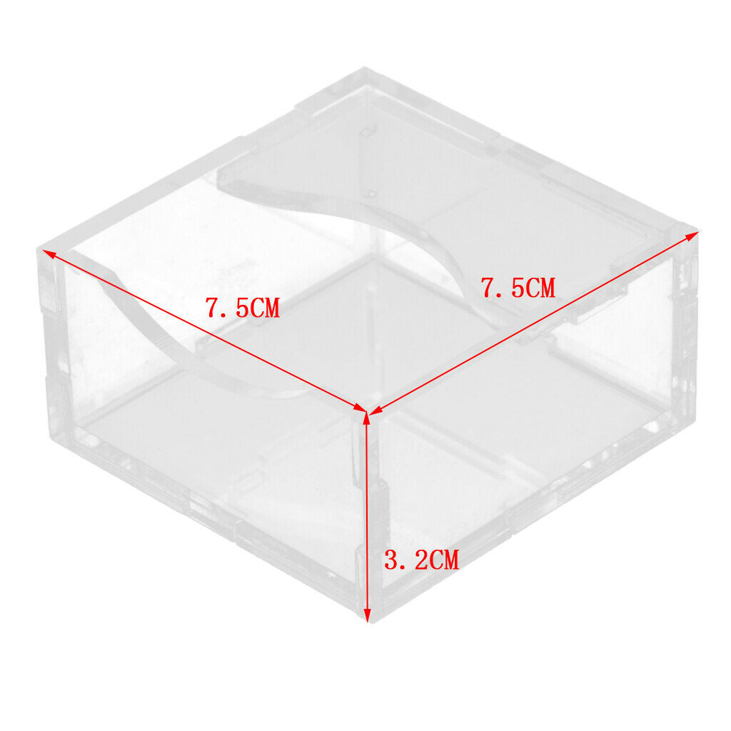Light Acrylic Food Bowl Dish For Mouse Chinchilla Rats Gerbil Rats Hamster