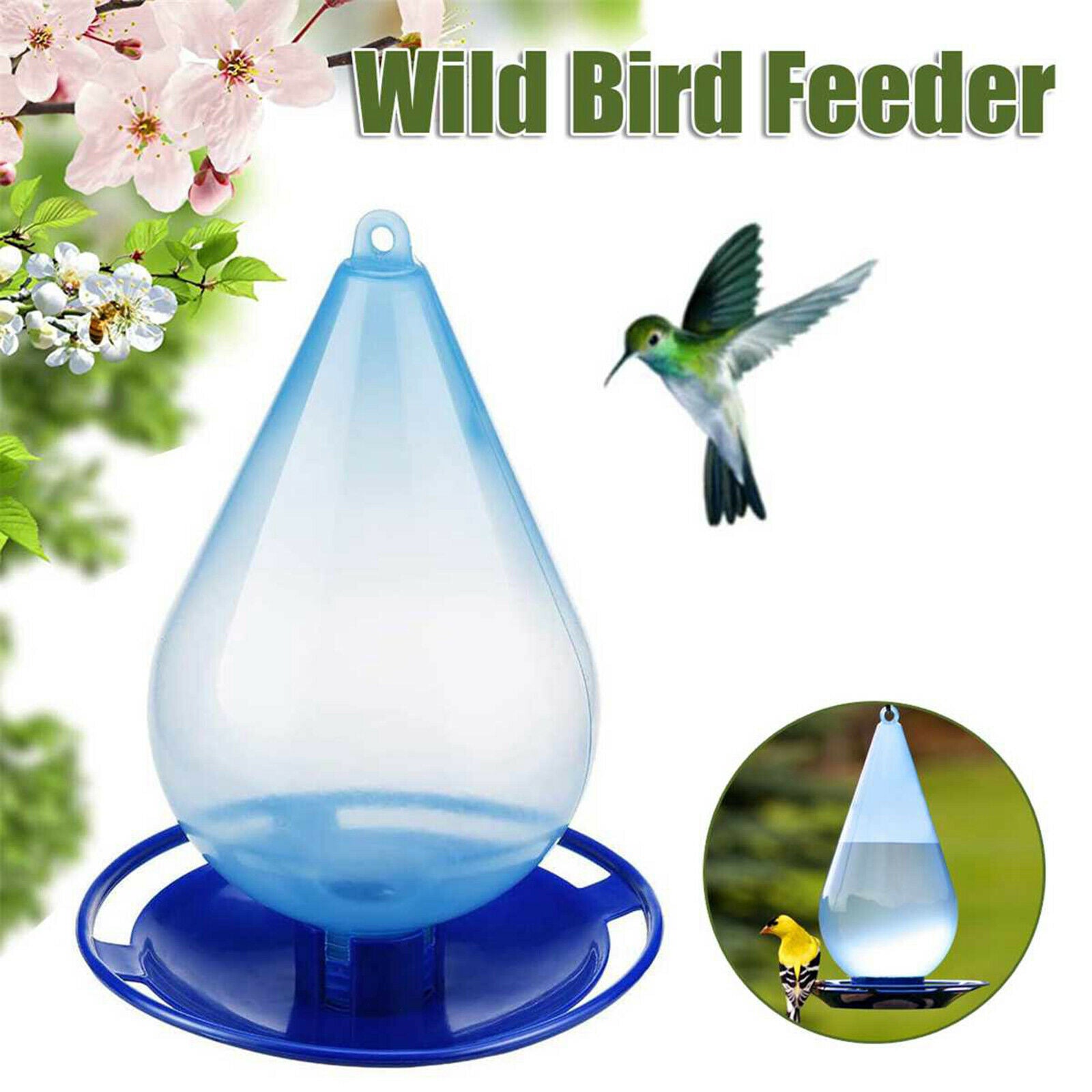 Courtyard Patio Leak Proof Hummingbird Nectar Feeder Refill Humming Feeder