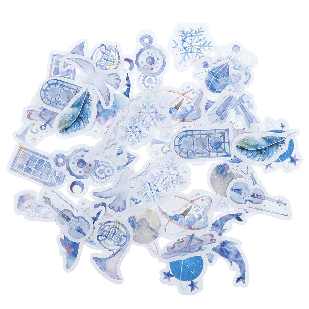 46pcs/box Star Ocean DIY Diary Stickers Paper Lables Gifts Packaging Deco.l8