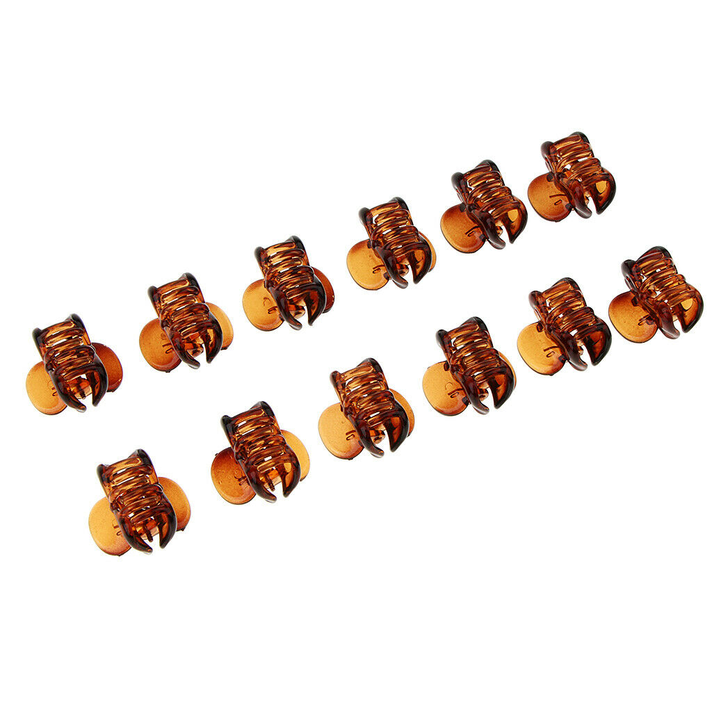 24 Pieces Plastic Small Mini Hair Claw Clips Clamps Jaw for Girls Women