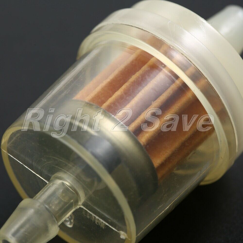 Motorcycle Yellow 1/4" 6mm 7mm Hose Line Fuel Gas Oil Filter Cleaner Universal