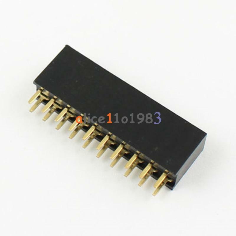 20PCS 2x10 20Pin 2.54mm Double Row Female Straight Header Pitch Socket Pin Strip