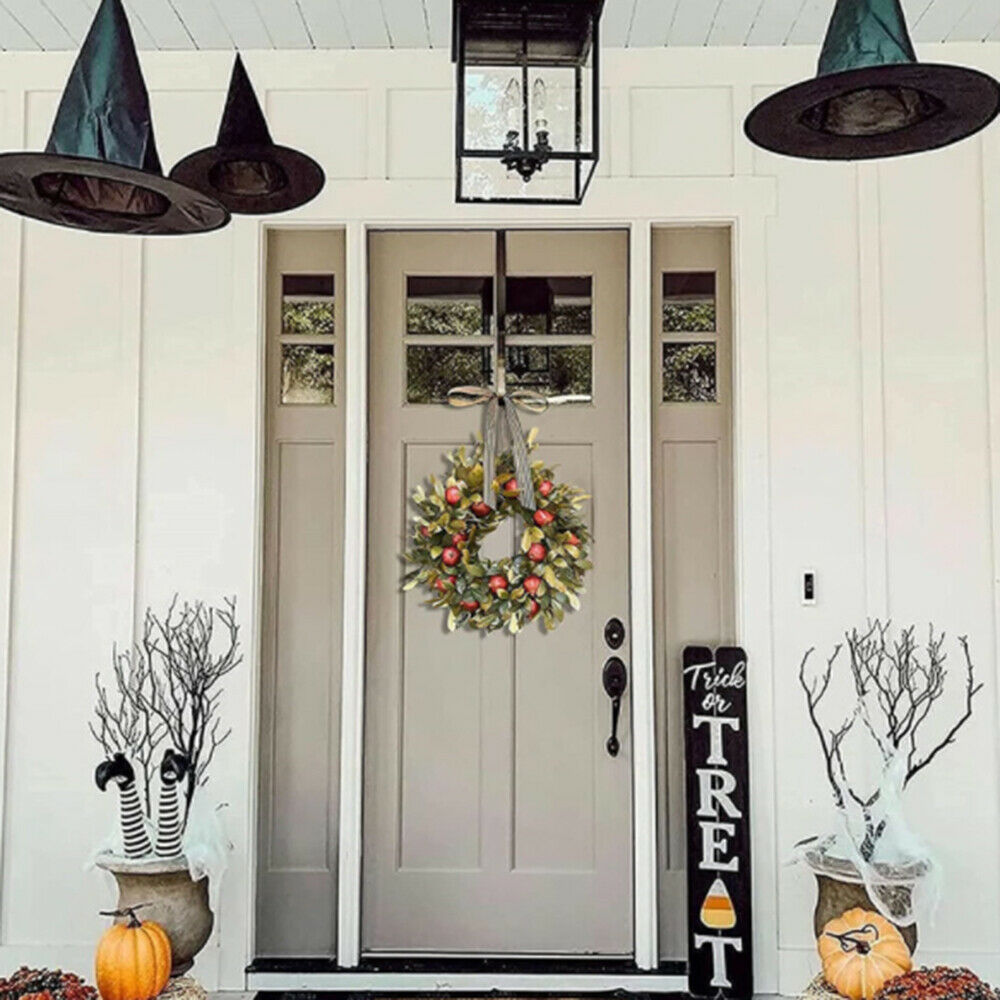 Fall Wreath Pomegranate Wreath Indoor Outdoor Home Decor Window Wall Decoration