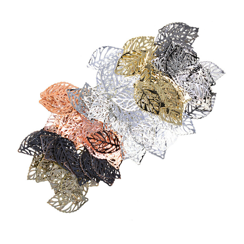 350X Leaf Charms Multicolor Charm Pendants for Jewelry Making