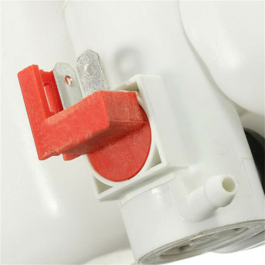 Universal Car Windshield Washer Reservoir Pump Bottle Kit w/ Hose Jets  12V 1.8L