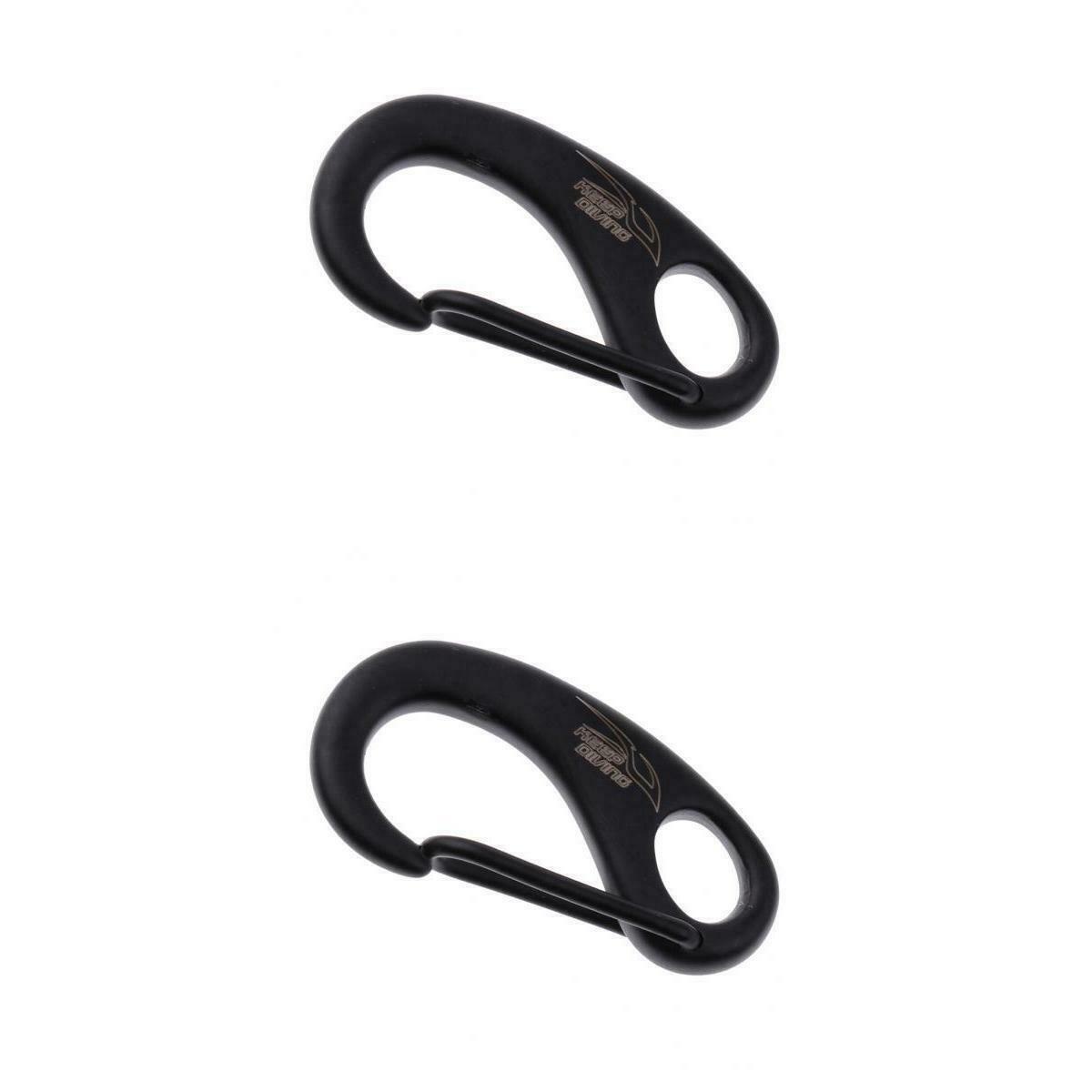 2Pcs/Set Scuba Diving Dive Spring Snap Hook Carabiner Clip, 316 Stainless Steel,