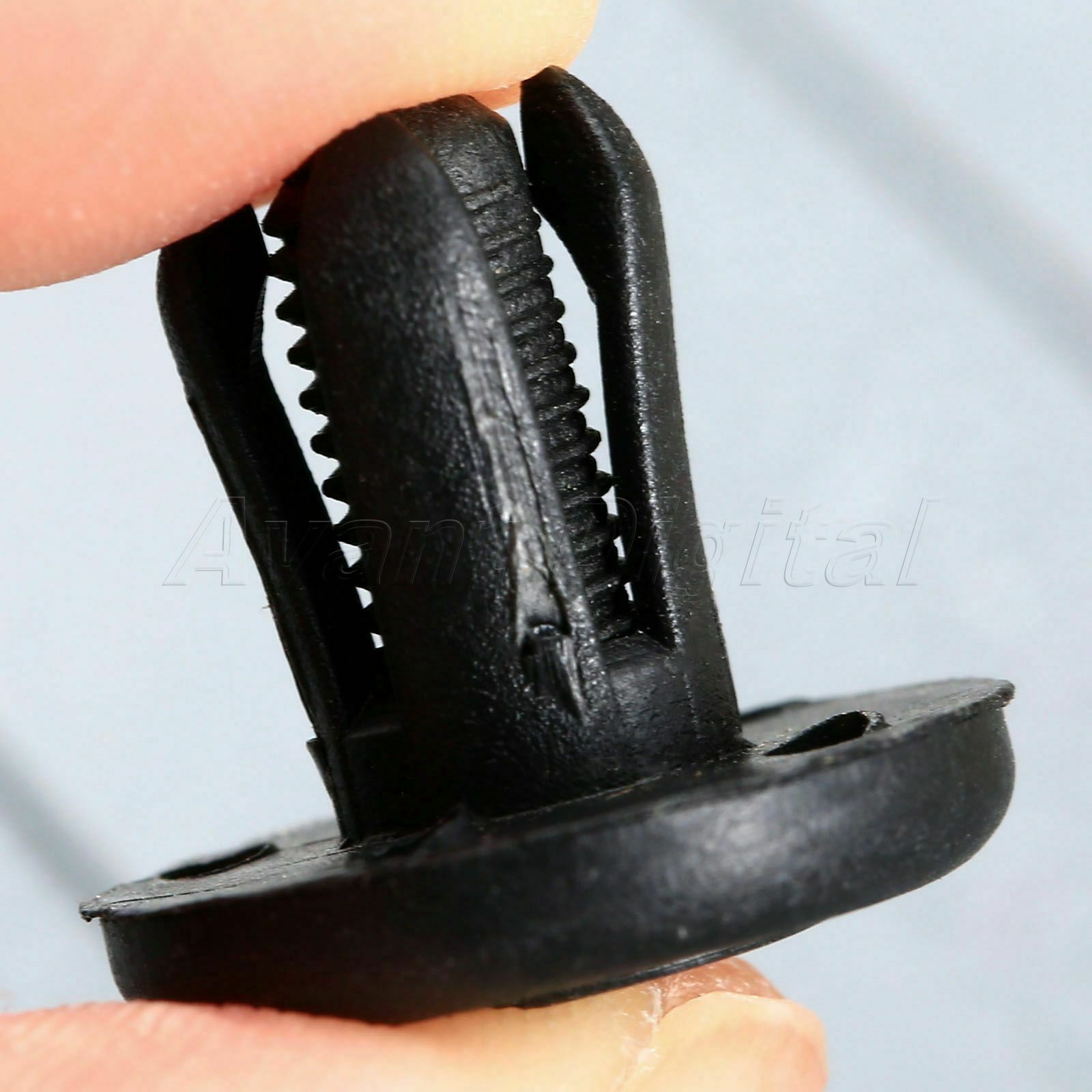 50 Black Plastic Rivets Fastener Fender Bumper Push Pin Clips for Xiali Geely