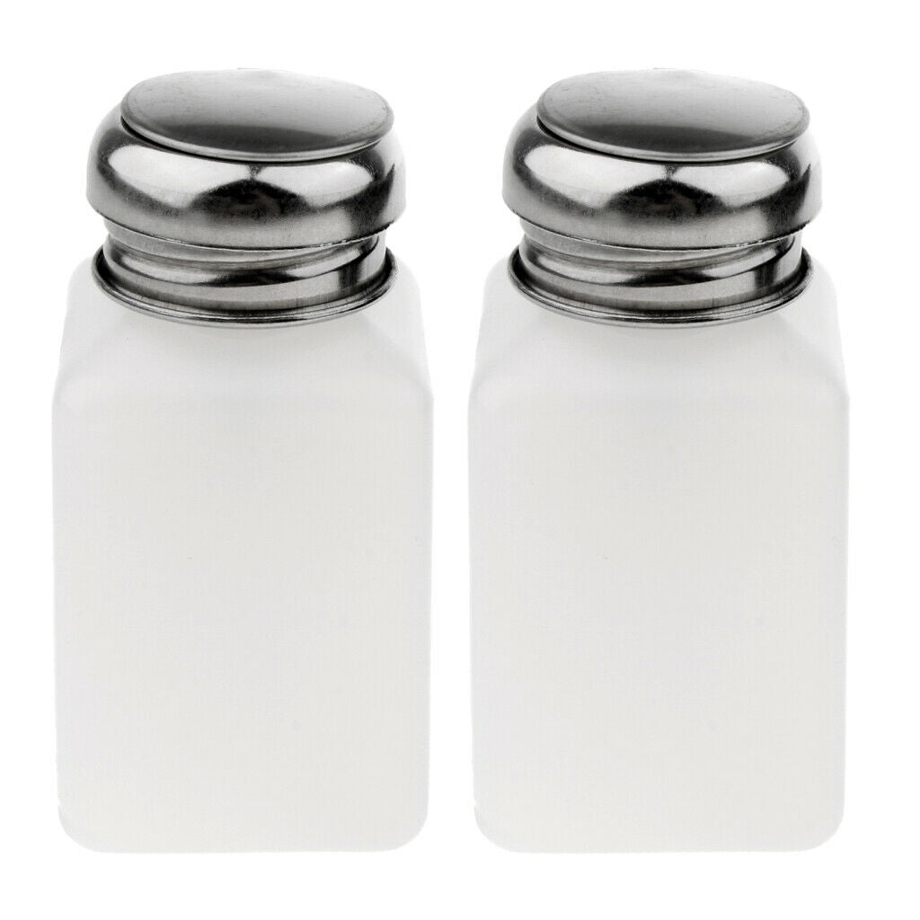 4 Pcs Nail Polish Remover Pump Dispenser Press Bottle Empty Container