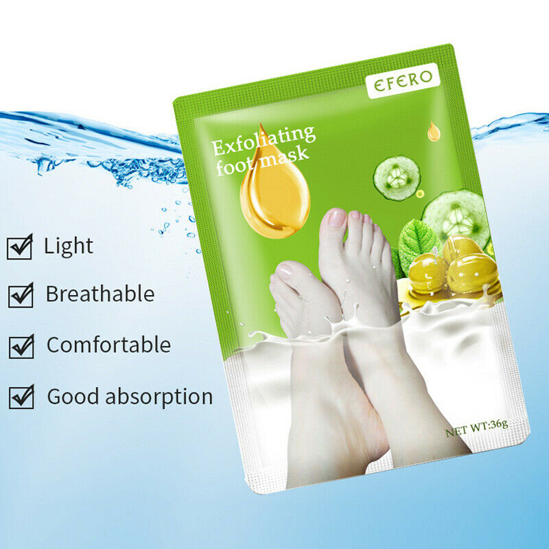 3 Pair Exfoliating Scrub Foot Care Peeling Sock Baby Soft Feet Removes Dead Skin