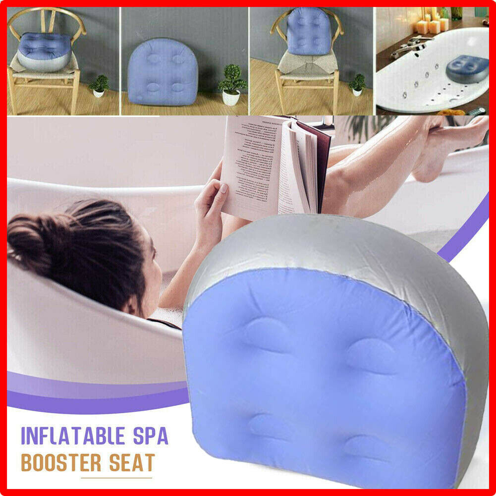 Hot Tub Inflatable Cushion Massage Spa Booster Seat Mat Pad with Suction Cup