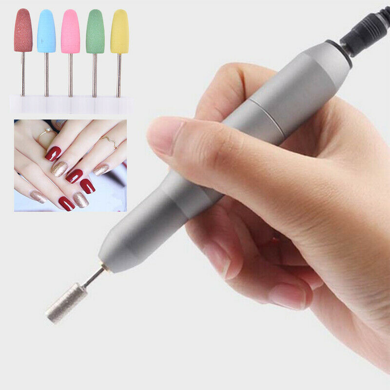 5pcs Nail Drill Bits Cuticle Manicure Machine Cutter Nail Art File Polish ToSJ