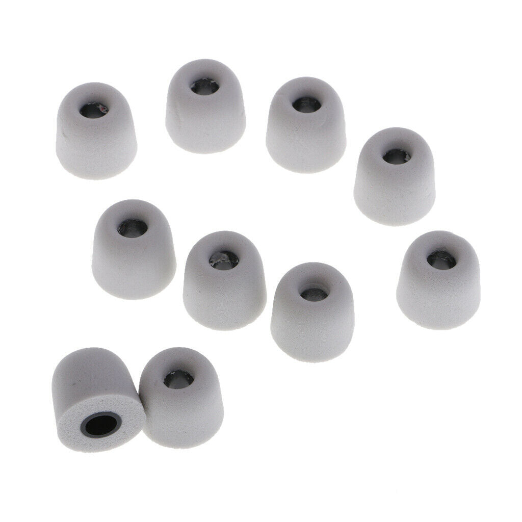 20 Pieces Earbud Memory Foam Eartips Earplug Tips For InEar Headphone 4.5 mm