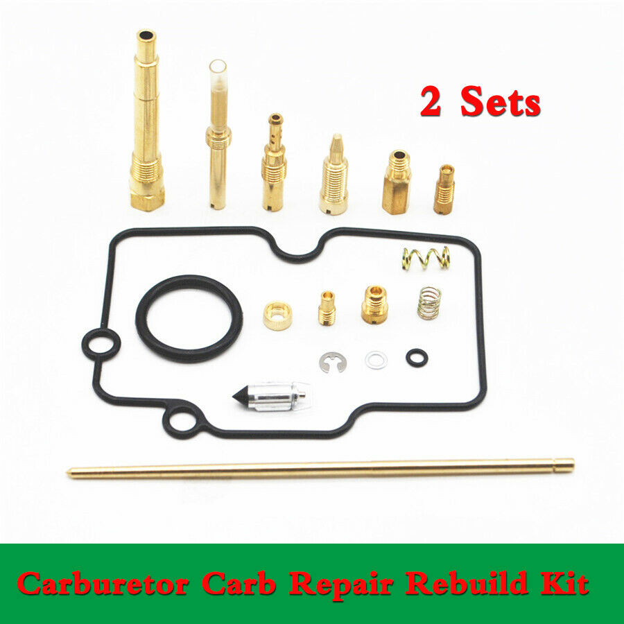 2 Sets Motorcycle Carburetor Carb Repair Rebuild Kit For Yamaha YFZ450 2004-09