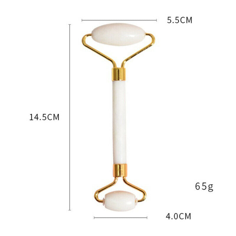 Jade Roller Facial Massager Roller Real Stone Massage Face Lifting Anti-AginFCA
