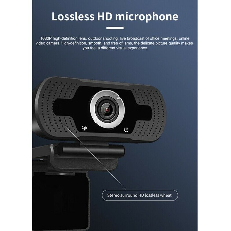 1080P  Computer Camera USB Web Camera Webcams Built-in Sound-Absorbing Microp9